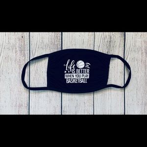 Life is Better When You Play Basketball mask